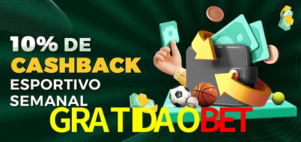 10% de bônus de cashback na GRATIDAOBET